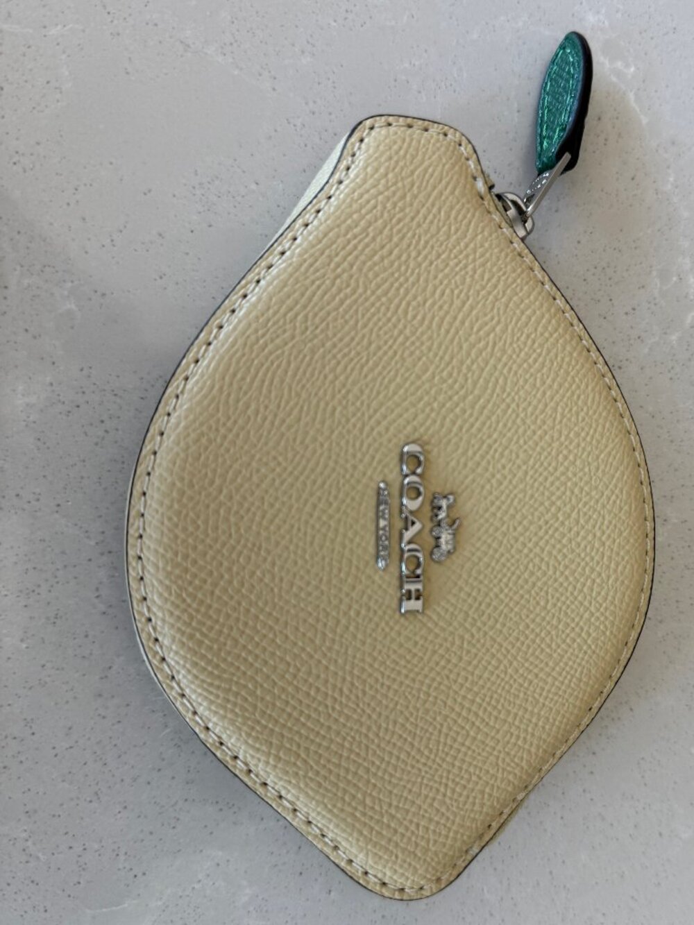 Coach Outlet Lemon Coin Case NWOT